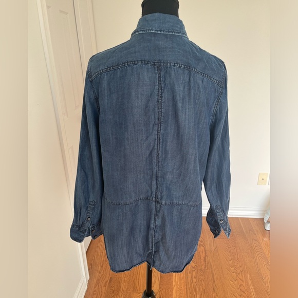 TALBOTS Tailored Button Denim Shirt - Picture 4 of 6